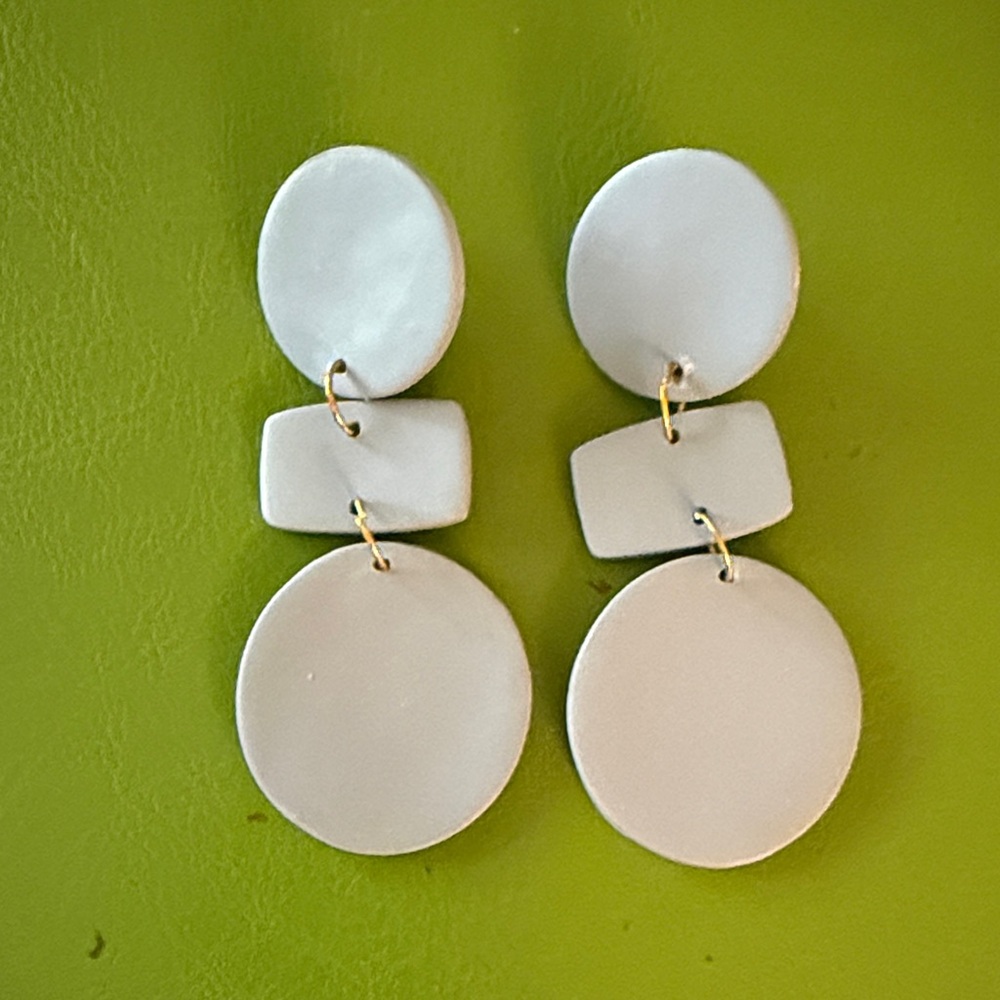 Chic Clay light blue Dangle Earrings